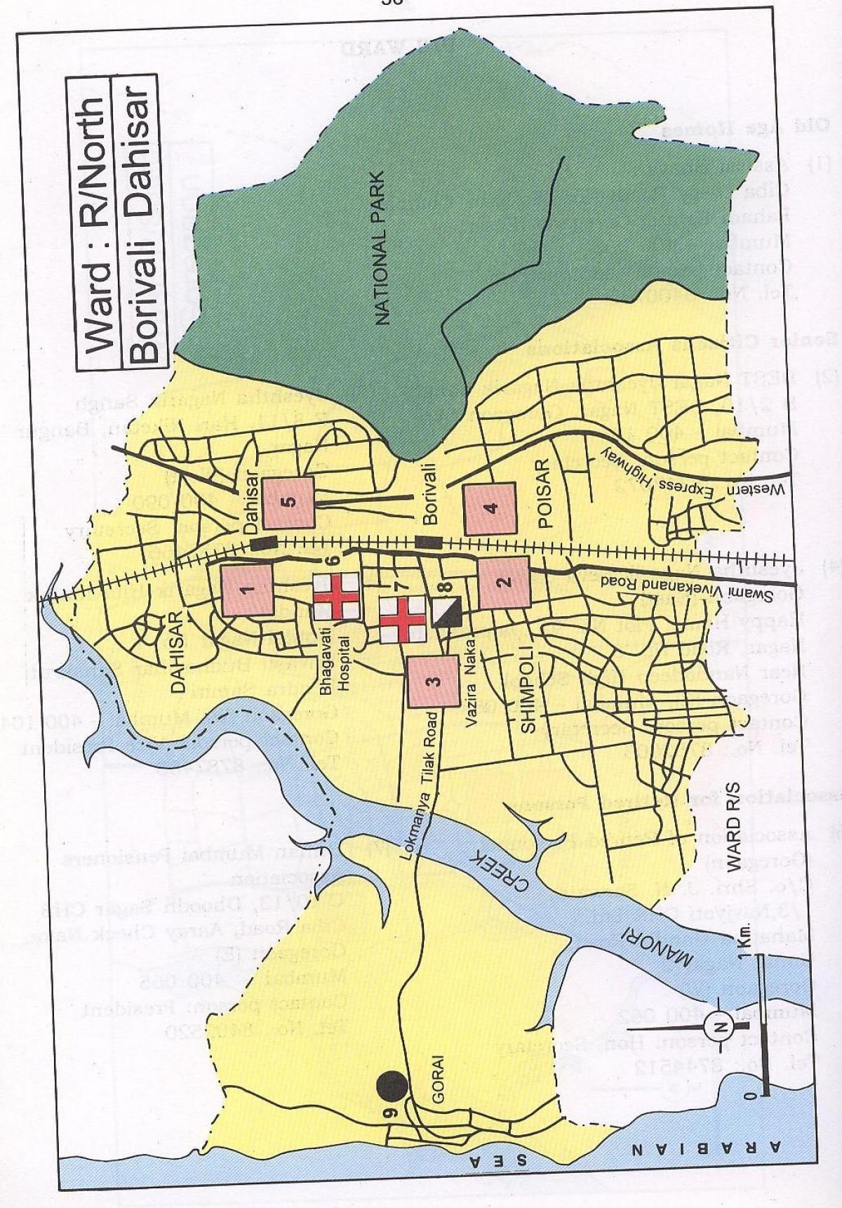 карта Dahisar Мумбай