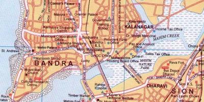 Карта бандра в Мумбай
