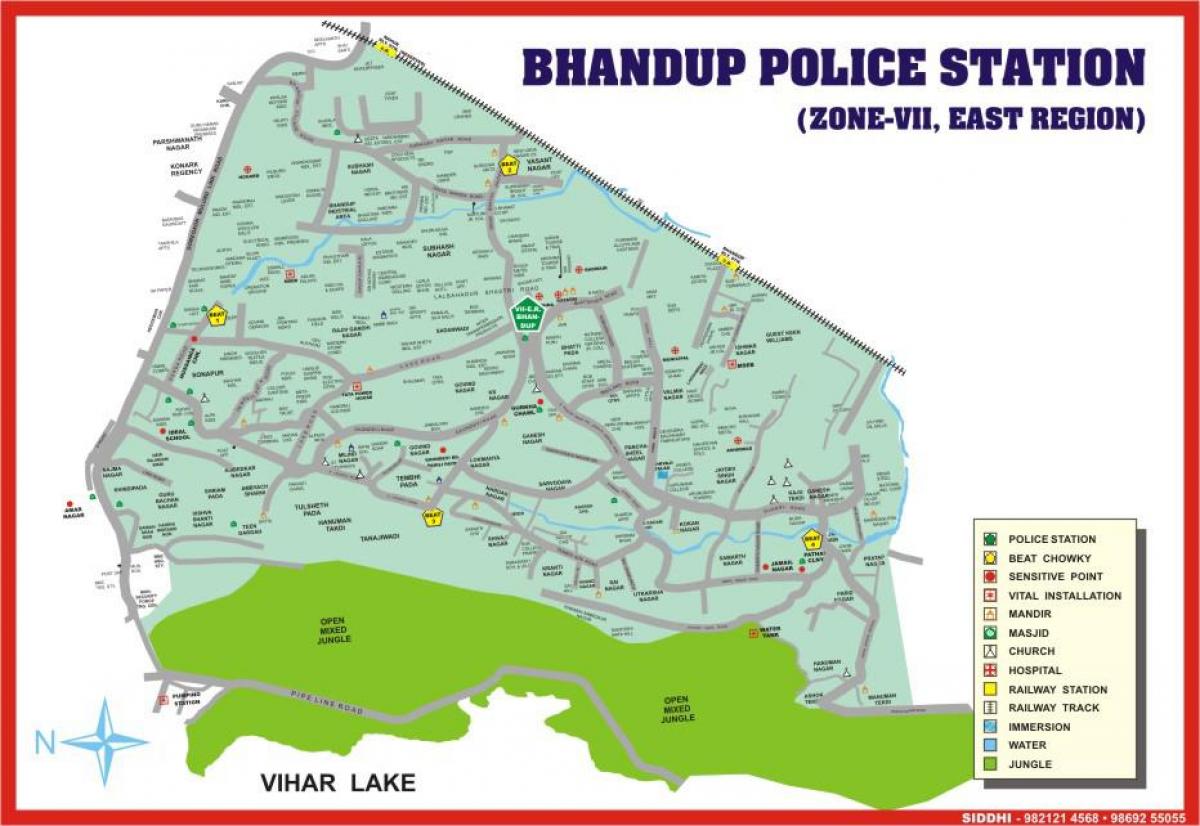 Мумбай Bhandup картата