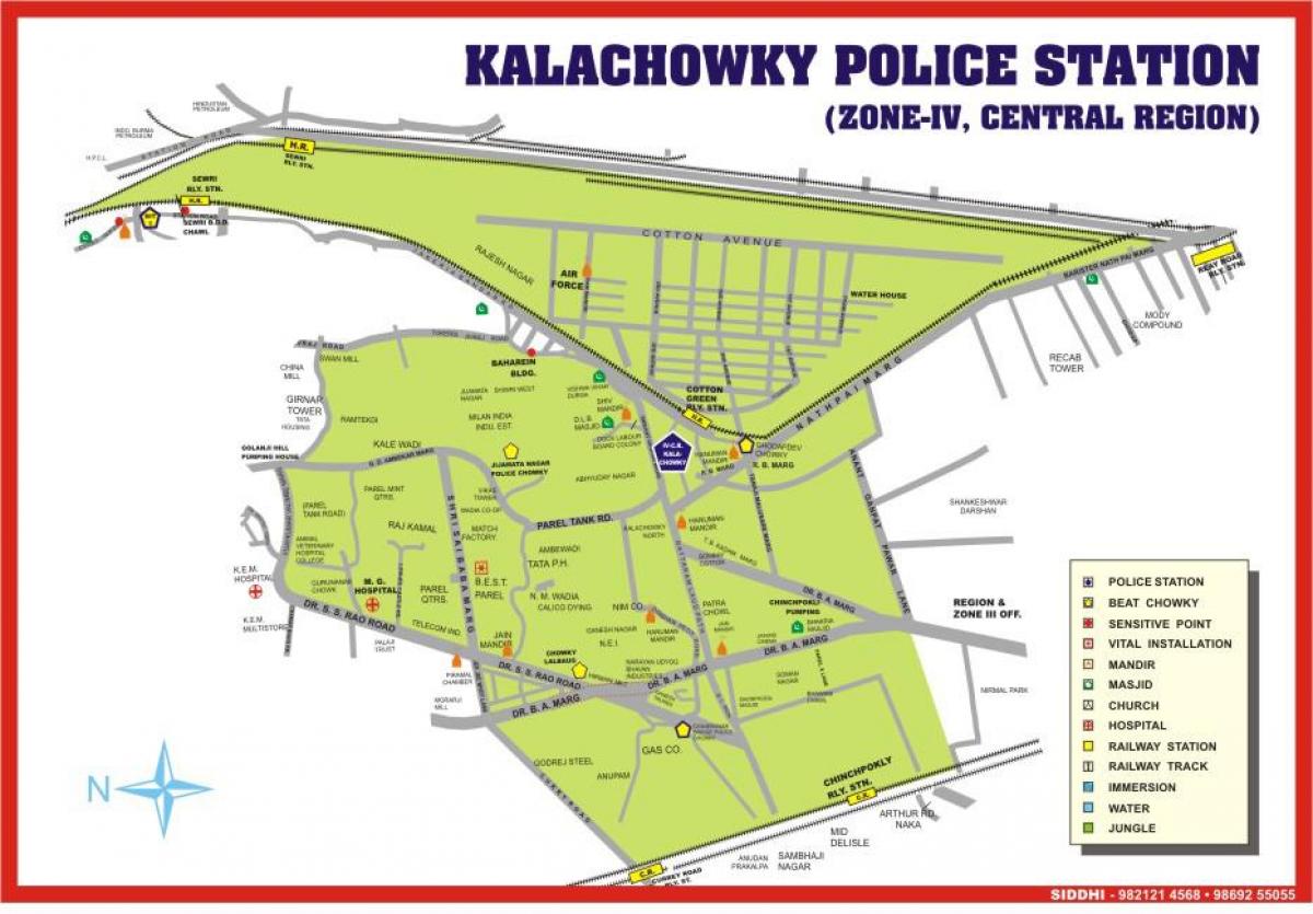 карта Kalachowki Мумбай