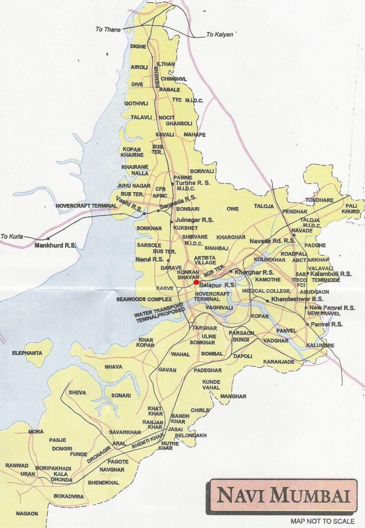 карта Navi Мумбай