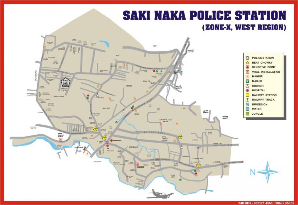 Мумбай Sakinaka картата