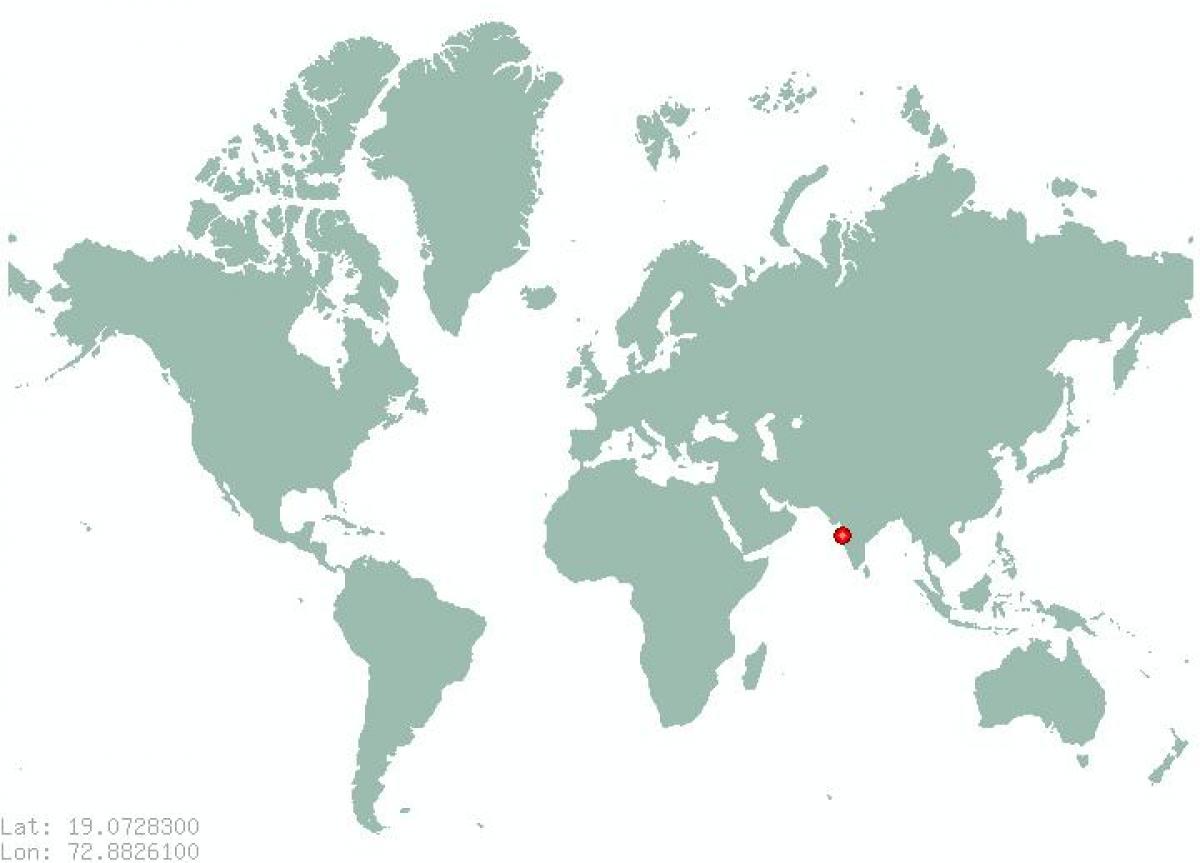 Мумбай върху картата на света