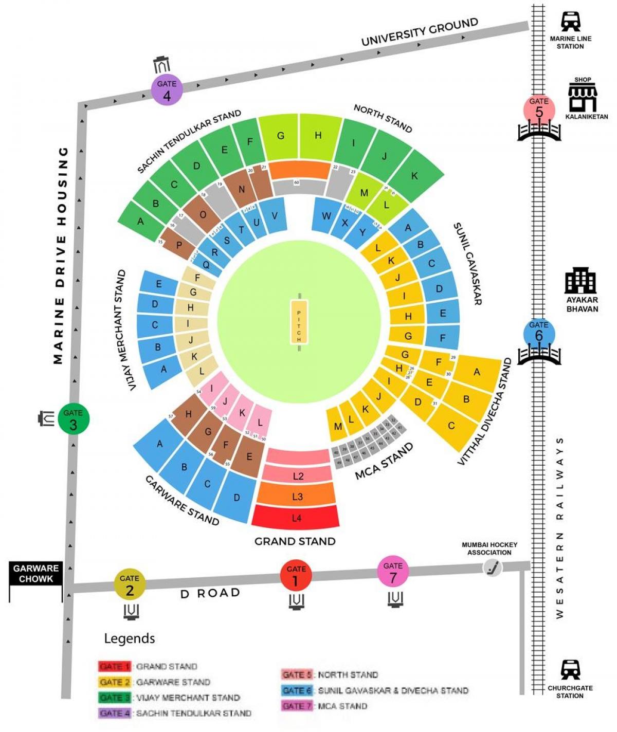 карта на стадион Ванкхед