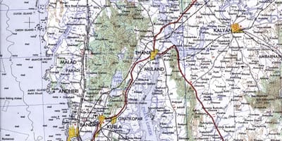 Мумбай Калян картата