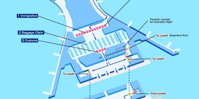 Карта на Международното летище в Мумбай