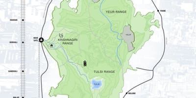 Карта на национален парк Санджай Ганди