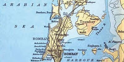 Старата карта Мумбай
