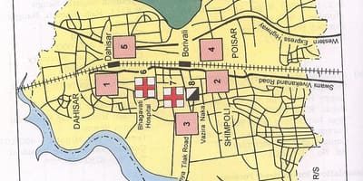 Карта Dahisar Мумбай
