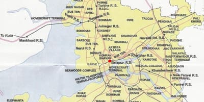 Карта Navi Мумбай