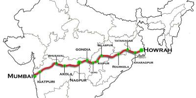 Мумбай, Нагпур експрес на картата хайвей