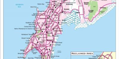 Пътна карта на град Мумбай