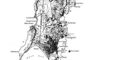 Карта на Мумбай остров
